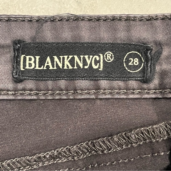 Blank NYC Washed Black Skinny Cargo Twill Moto Military Style Pants - Picture 5 of 7